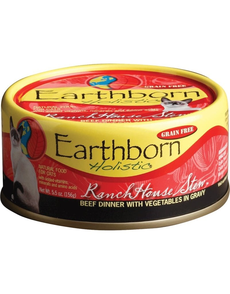 Earthborn EARTHBORN HOLISTIC Ranch House Stew Grain-Free Canned Cat Food Case 24/5.5oz