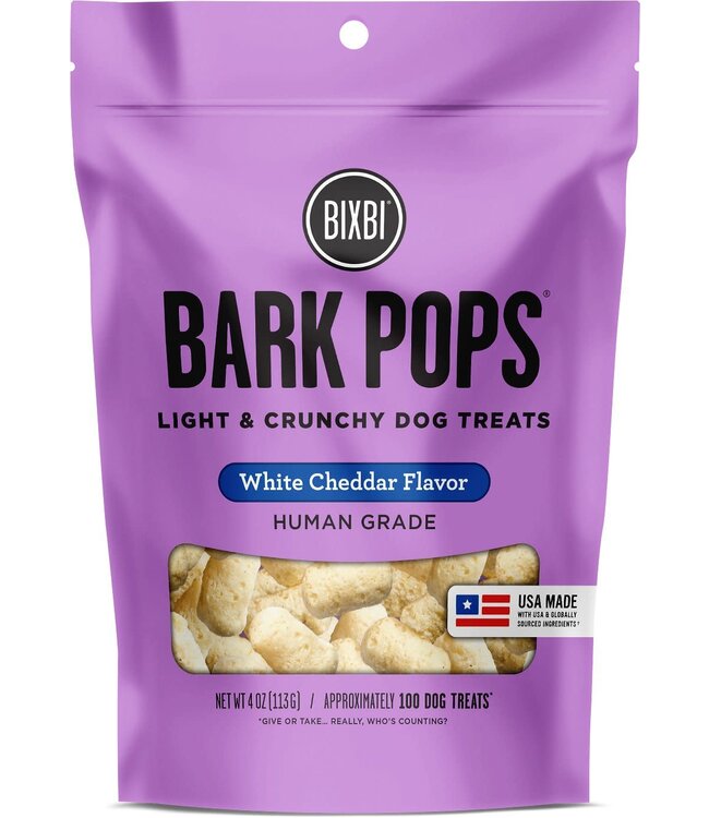 Bixbi BIXBI Bark Pops White Cheddar Dog Treats 4 oz