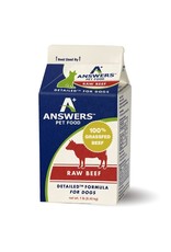 Answers ANSWERS Frozen Raw Canine Detailed Beef