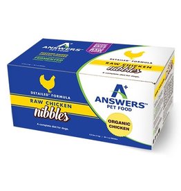 Answers Pet Food ANSWERS Frozen Raw Canine Detailed Chicken 2.2lb Nibbles