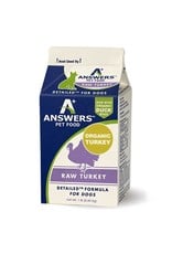 Answers Pet Food ANSWERS Frozen Raw Canine Detailed Turkey