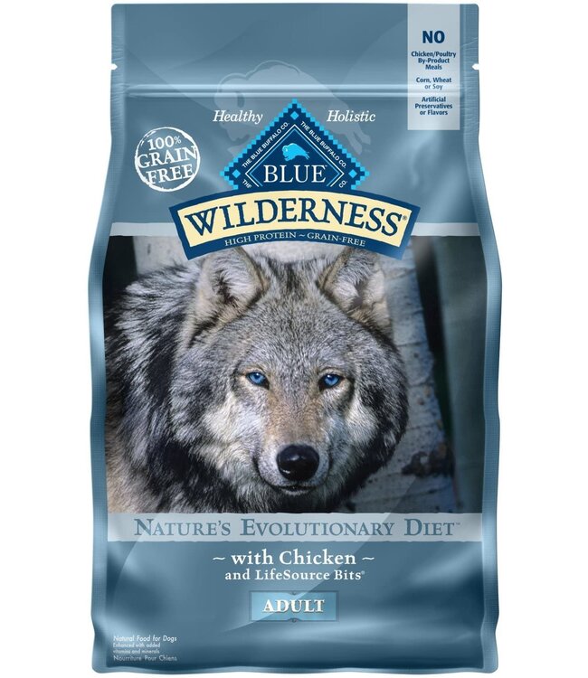 Blue Buffalo BLUE BUFFALO Wilderness Grain Free Chicken Dry Dog Food The Fish Bone