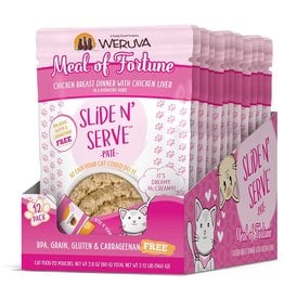 Weruva WERUVA Cat Slide N Serve Pouch Pate Meal of Fortune 12/Tray
