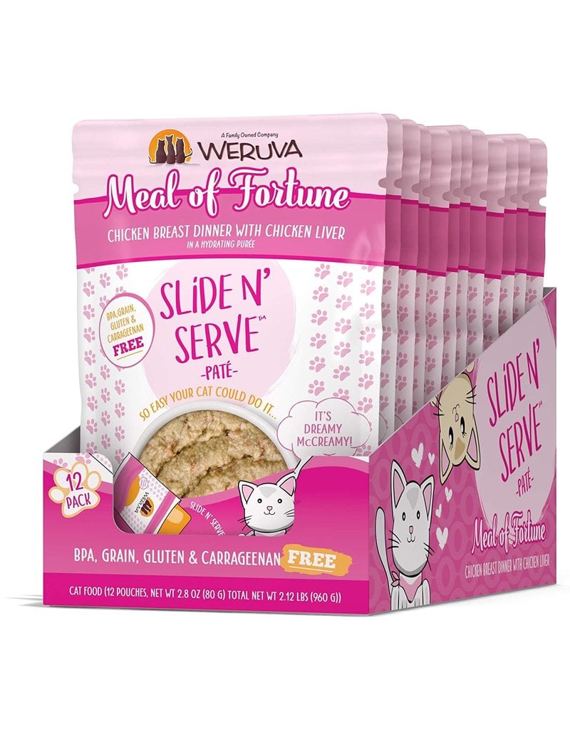 Weruva WERUVA Cat Slide N Serve Pouch Pate Meal of Fortune CASE/12