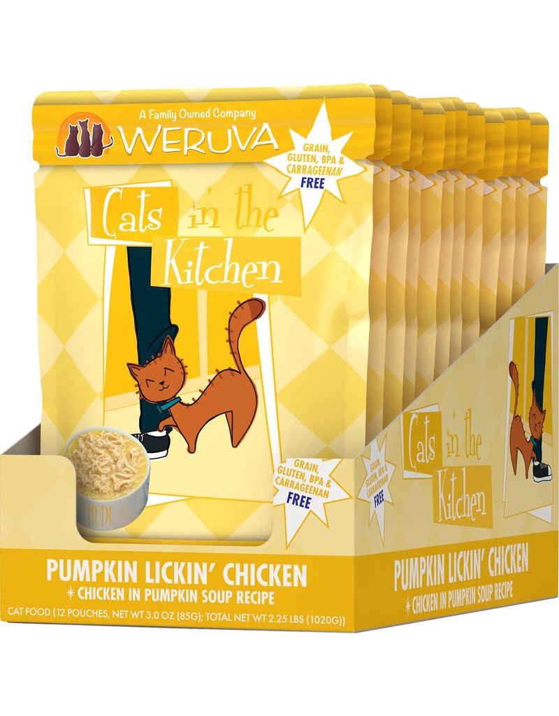 Weruva Cats in the Kitchen WERUVA Cats in the Kitchen Pumpkin Lickin' Chicken Grain-Free Cat Food Pouch Case 12/3 oz.
