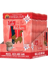 Weruva Cats in the Kitchen WERUVA Cats in the Kitchen Mack, Jack + Sam Grain-Free Cat Food Pouch CASE 12/3 oz.