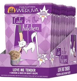 Weruva Cats in the Kitchen WERUVA Cats in the Kitchen Love Me Tender Grain-Free Cat Food Pouch Case 12/3 oz.