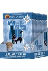Weruva Cats in the Kitchen WERUVA Cats in the Kitchen 1 if by Land, 2 if by Sea Grain-Free Cat Food Pouch Case 12/3 oz.