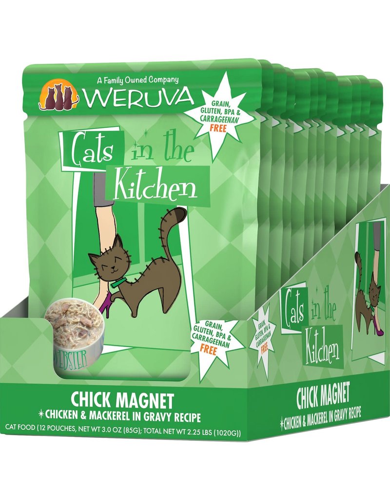 Weruva Cats in the Kitchen WERUVA Cats in the Kitchen Chick Magnet Grain-Free Cat Food Pouch Case 12/3 oz.