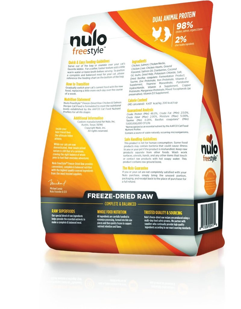 NULO NULO Freestyle Chicken & Salmon Freezedried Cat Food