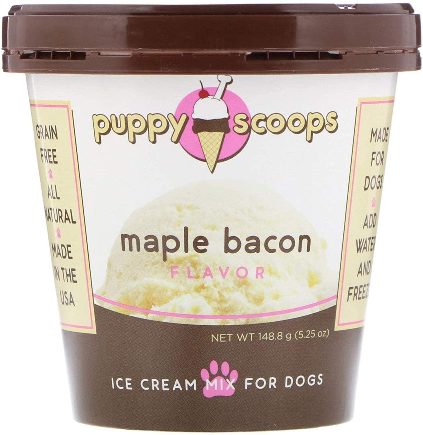 Puppy Scoops Ice Cream Mix - Maple Bacon, Cup Size, 2.32 oz