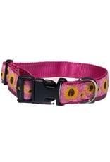 Preston PRESTON Dog Collar Pink Sunflowers