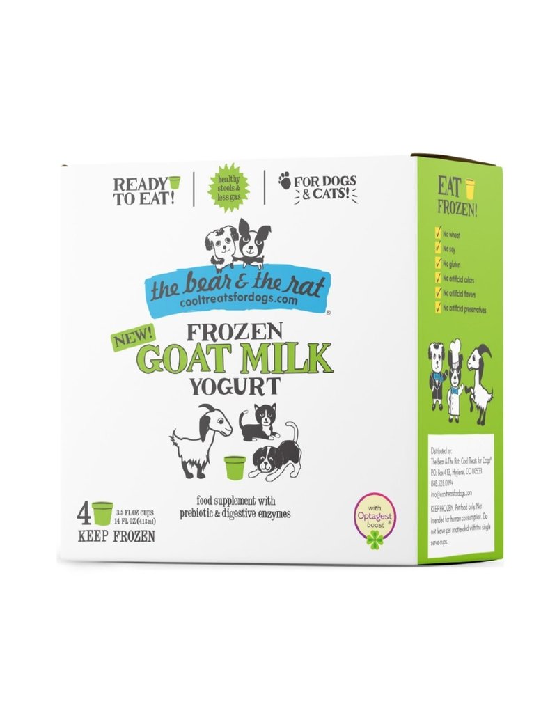 BEAR & RAT THE BEAR & THE RAT Frozen Goat Milk Dog Treat Yogurt 4/pk