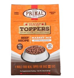 Primal Pet Foods PRIMAL Raw Toppers Market Mix Beef Recipe 5lb
