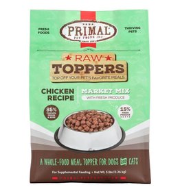 Primal Pet Foods PRIMAL Raw Toppers Market Mix Chicken Recipe 5lb