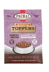 Primal Pet Foods PRIMAL Raw Toppers Market Mix Turkey Recipe 5lb