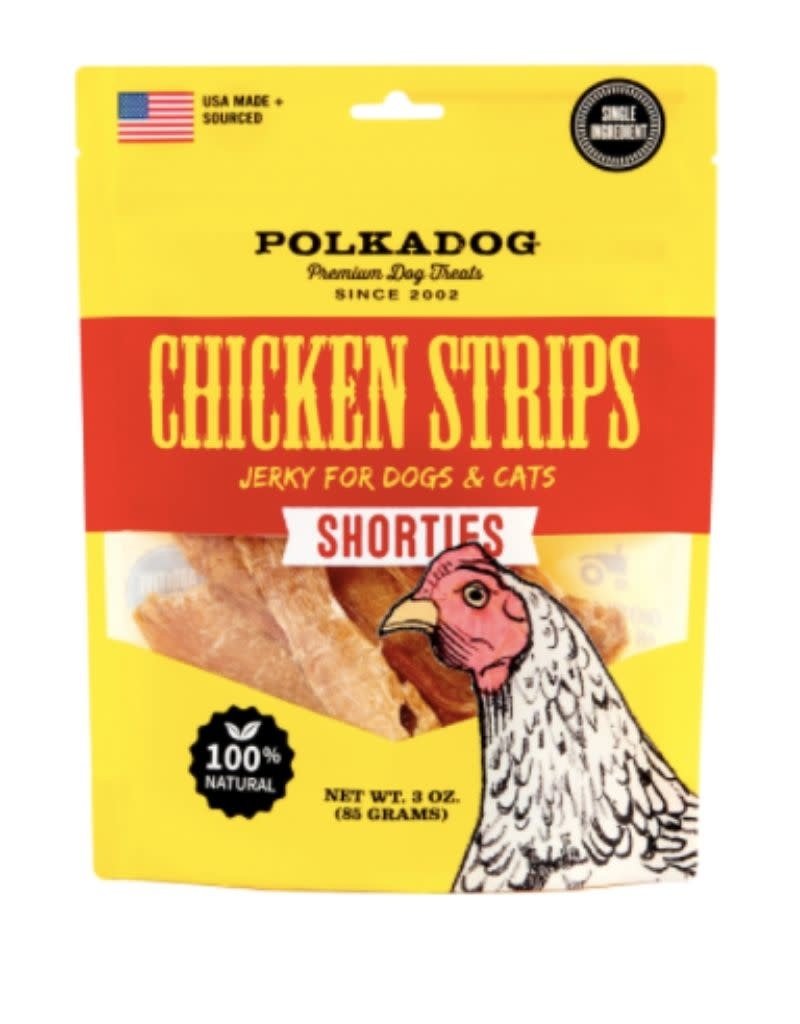 POLKADOG POLKA DOG Chicken Strips Shorties 3oz