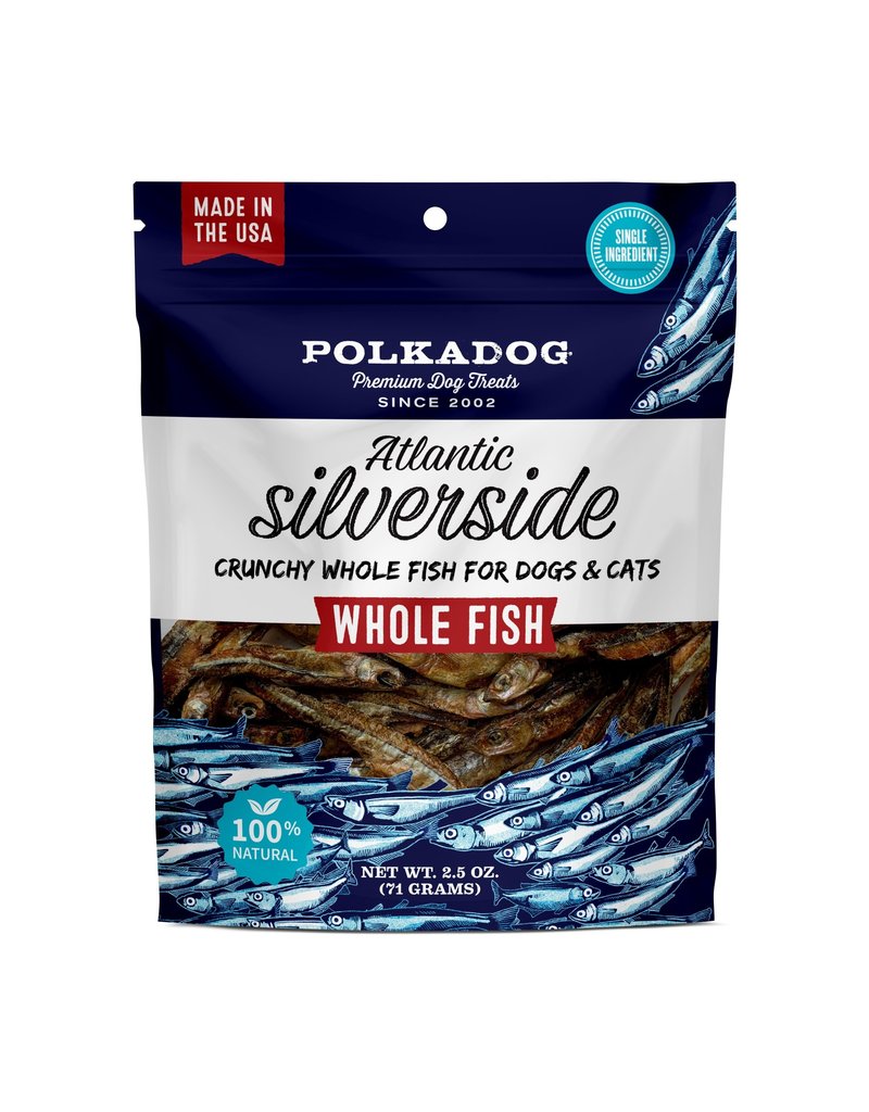 POLKADOG POLKA DOG Silverside Crunchy Whole Fish 2.5 oz