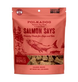 POLKADOG POLKA DOG Salmon Says Bone Treats 8oz