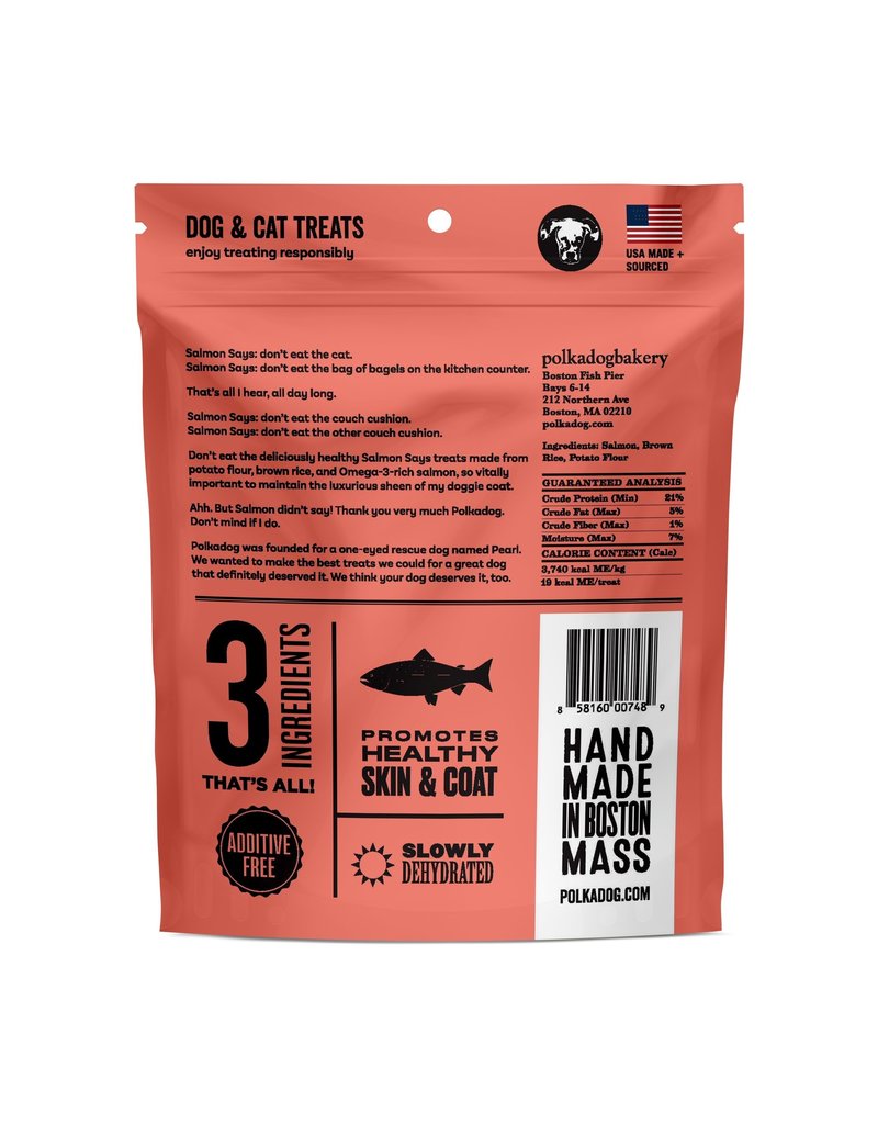 POLKADOG POLKA DOG Salmon Says Bone Treats 8oz