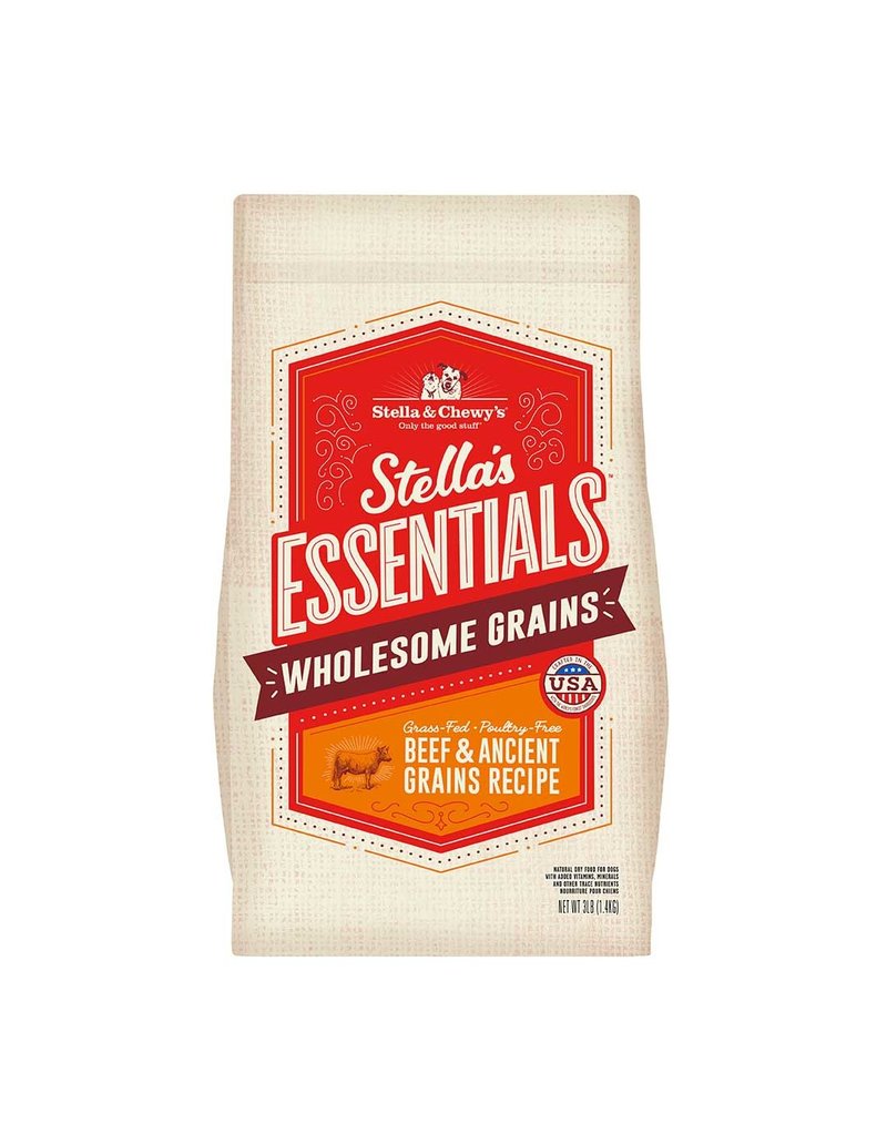 Stella & Chewys STELLA & CHEWY'S Dry Dog Food Essentials Grass-Fed Beef and Ancient Grains