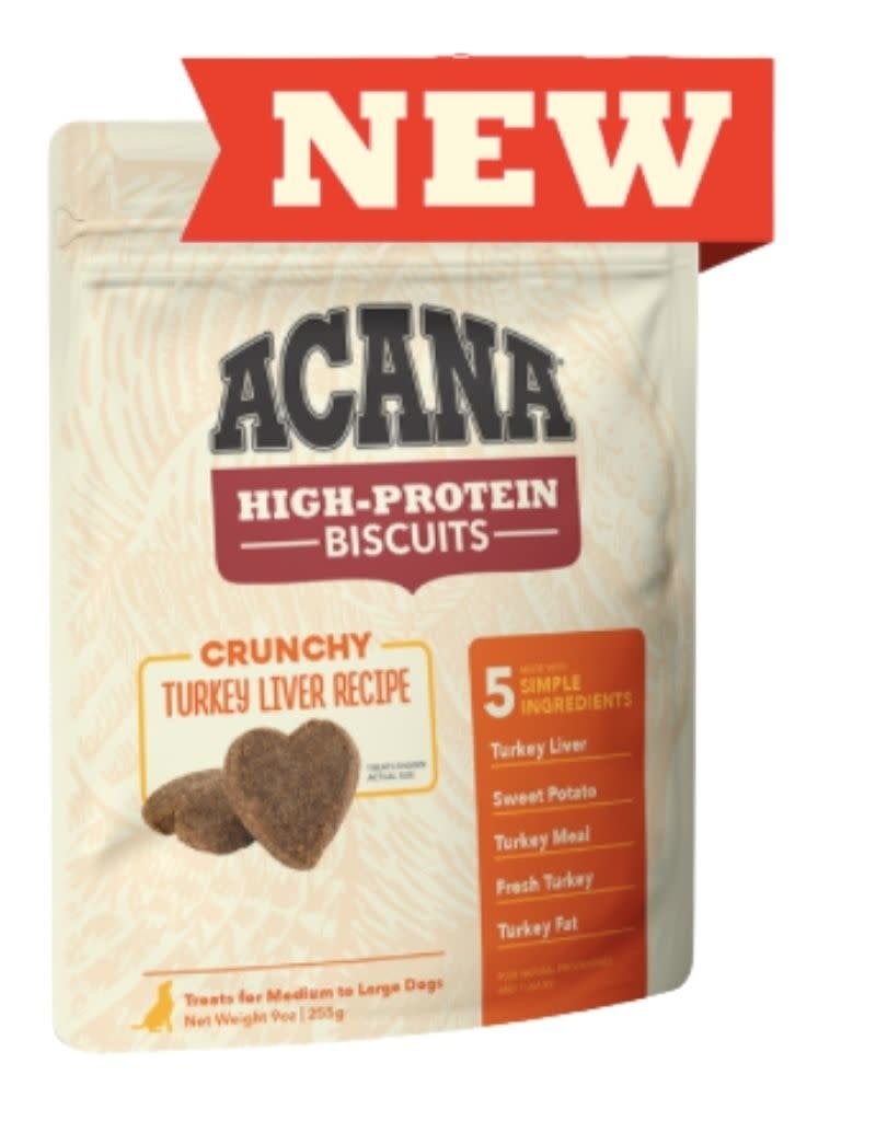 Acana ACANA High-Protein Biscuits Crunchy Turkey Liver Recipe 9oz