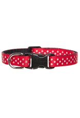 SWEET PICKLES DESIGNS "The Future is Bright- Holiday Red" Cat Collar 7 - 10"
