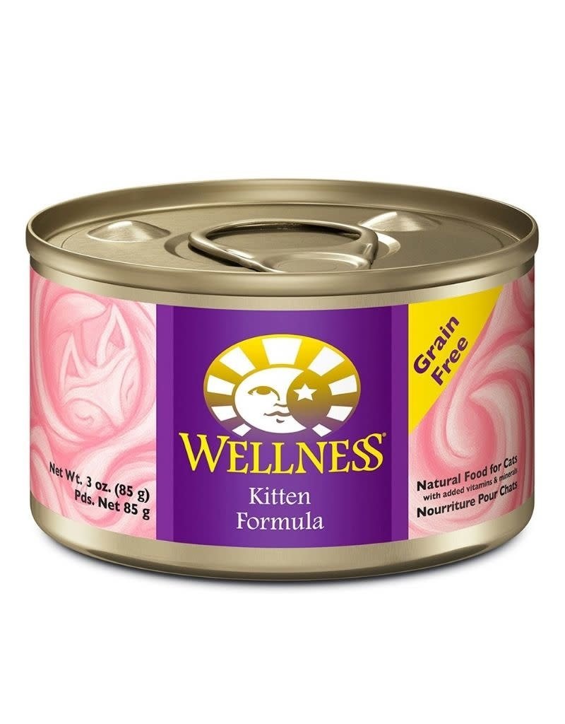 WellPet WELLNESS Kitten Canned Cat Food CASE 24/3OZ