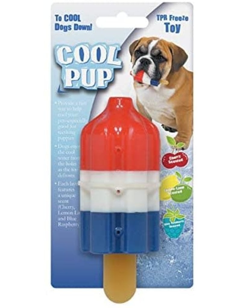 Cool Pup Mini Rocket Pop Hydrating Durable Dog Chew Toy 