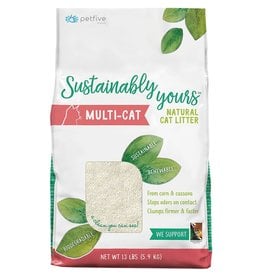 Sustainably Yours SUSTAINABLY YOURS Clumping Multi-Cat Natural Cat Litter