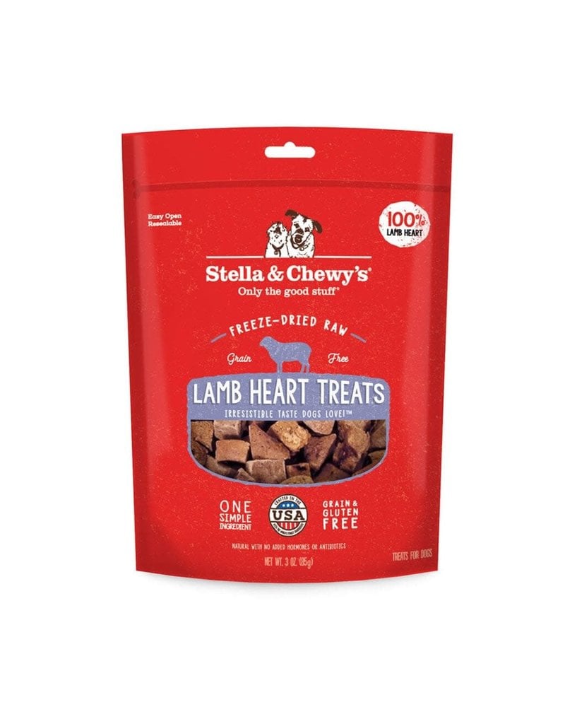 Stella & Chewys STELLA & CHEWY'S Freeze-Dried Lamb Heart Dog Treat 3OZ