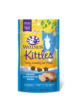WellPet WELLNESS Kittles Crunchy Cat Treats Chicken Cranberry 2oz