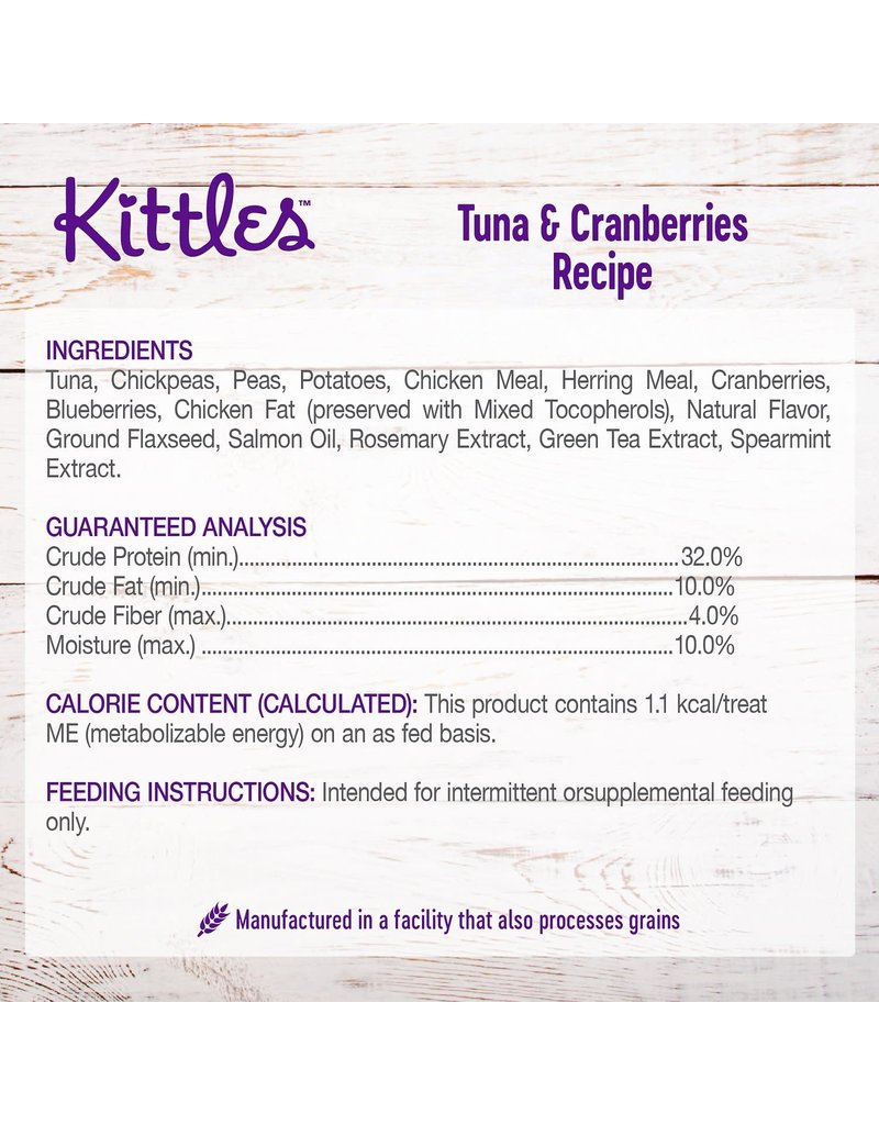 WELLNESS WELLNESS Kittles Crunchy Cat Treats 2oz Tuna Cranberry