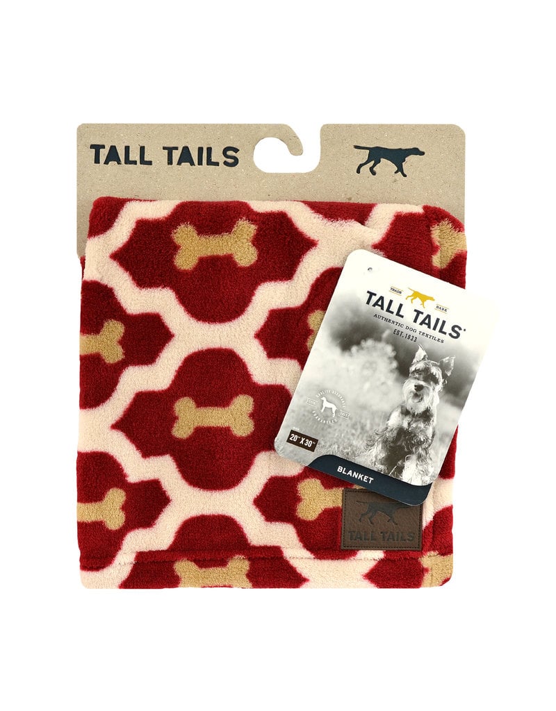 Tall Tails TALL TAILS Dog Blanket Red Bone