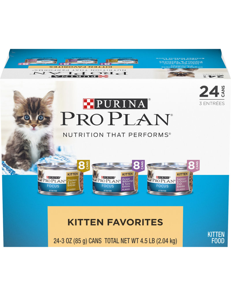 PURINA PURINA Pro Plan Kitten Favorites Variety Pack Canned Cat Food 24/3oz
