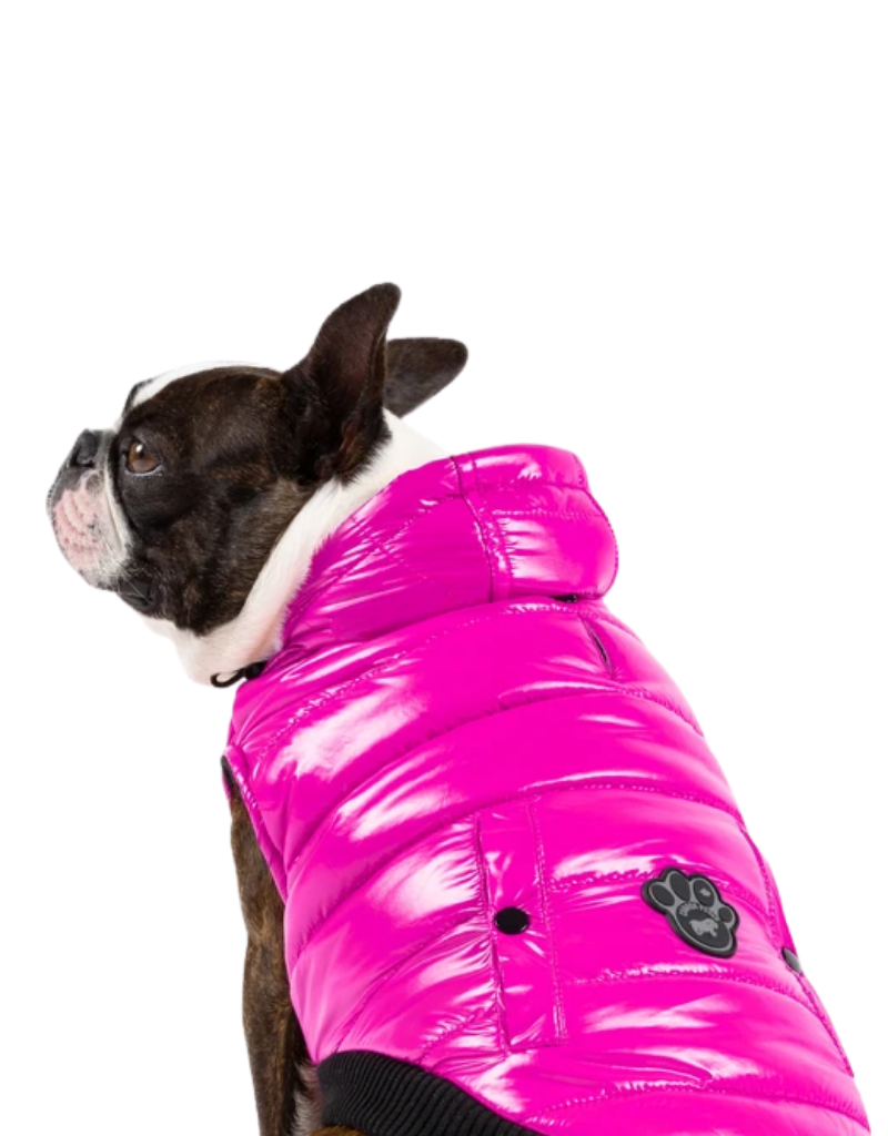 CANADA POOCH Shiny Puffer Vest Pink 