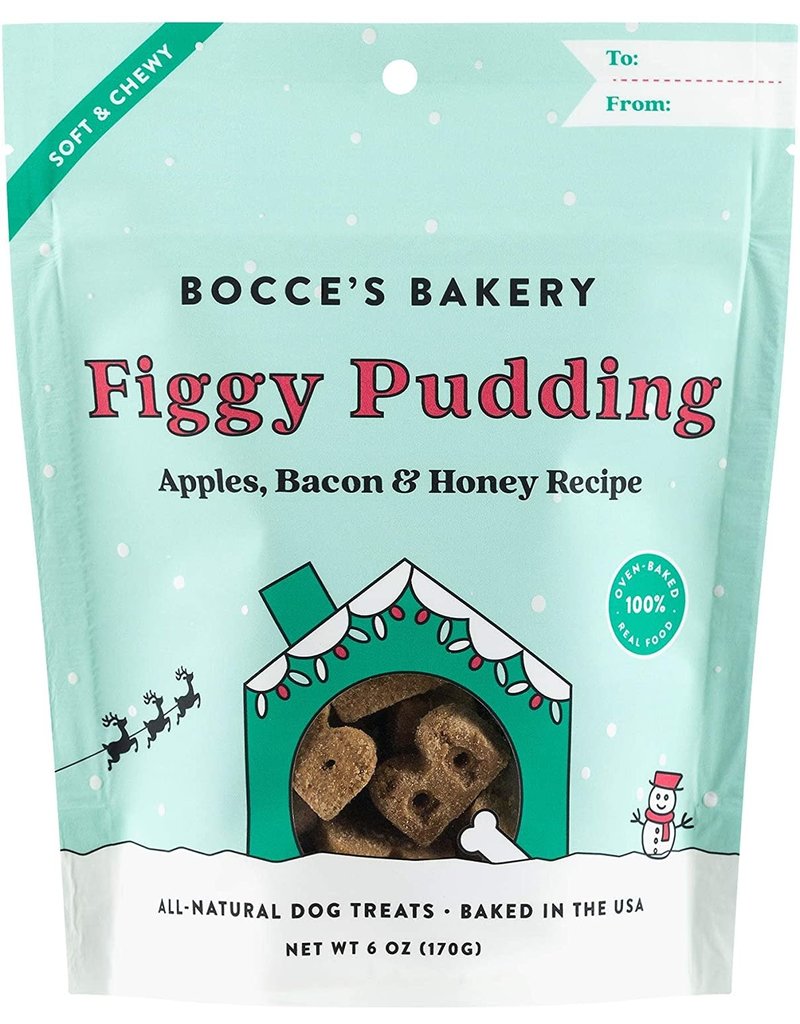 BOCCE Dog Treat Soft & Chewy Figgy Pudding 6oz The Fish & Bone