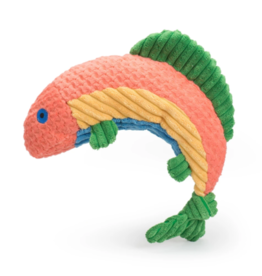 HUGGLEHOUNDS HUGGLEHOUNDS Knottie Rainbow Trout Dog Toy Small