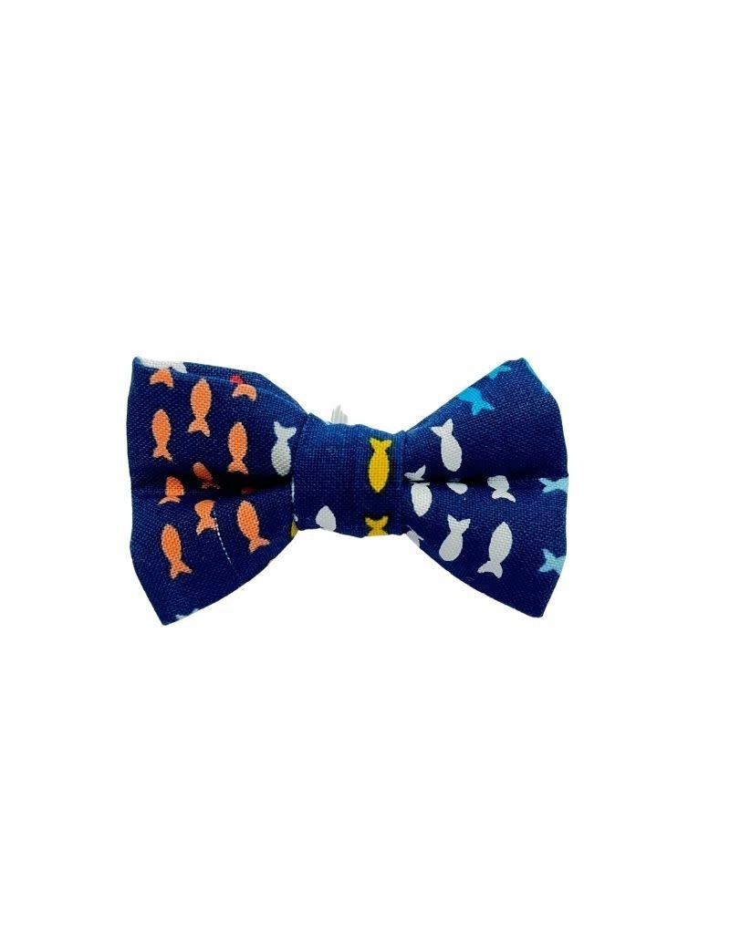 Chuckle Hounds CHUCKLE HOUNDS Cat Bow Tie School of Fish