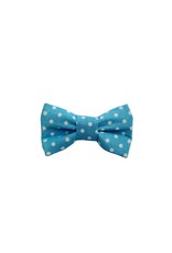 Chuckle Hounds CHUCKLE HOUNDS Cat Bow Tie Blue w/White Dots