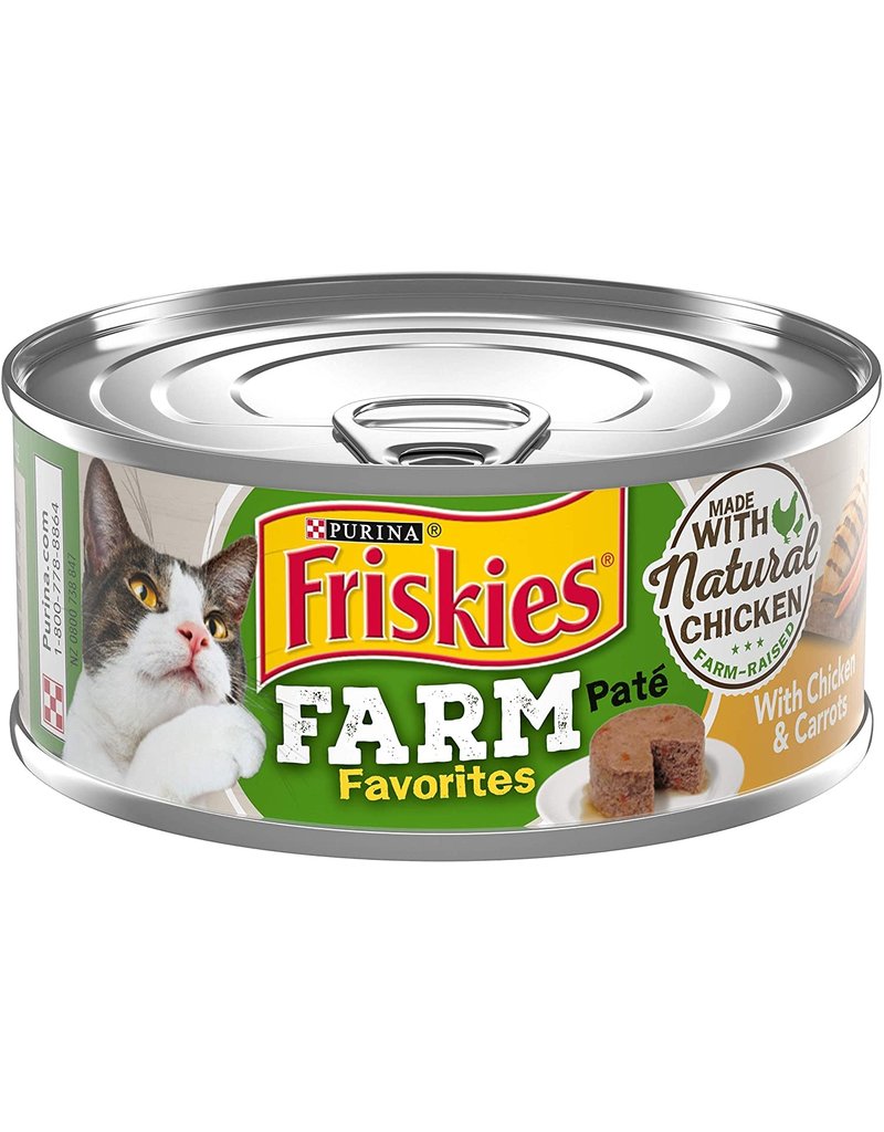 FRISKIES Farm Favorites Chicken Pate Wet Cat Food Case 24/5.5oz