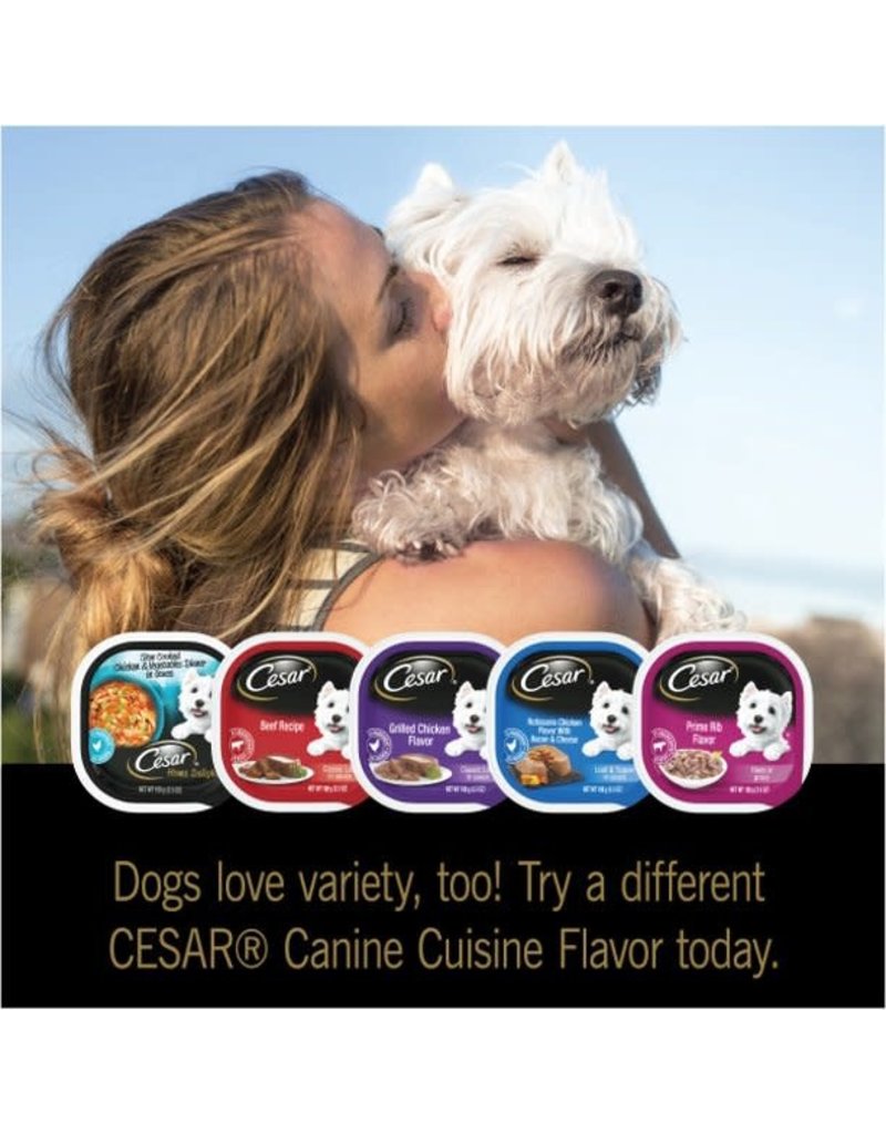 Mars CEASARS Canine Cusine Poultry Multipack Wet Dog Food 24/3.5oz