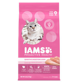 PURINA IAMS ProactiveProactive Health Sensitive Digestion and SkinDry Cat Food 6lb.