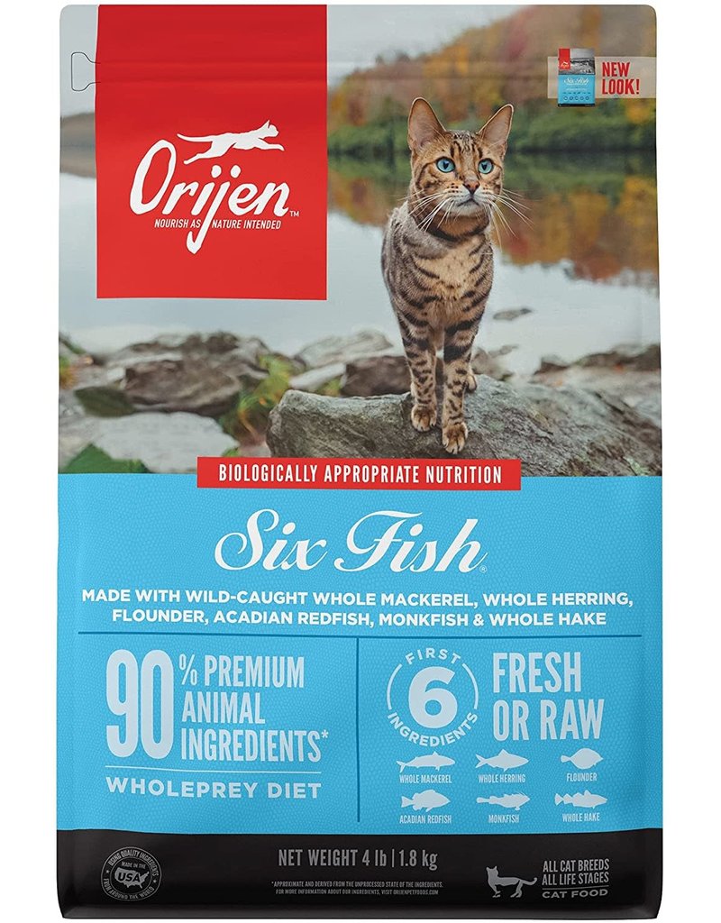 ORIJEN ORIJEN USA Six Fish Grain-Free Dry Cat  Food 4 lb.