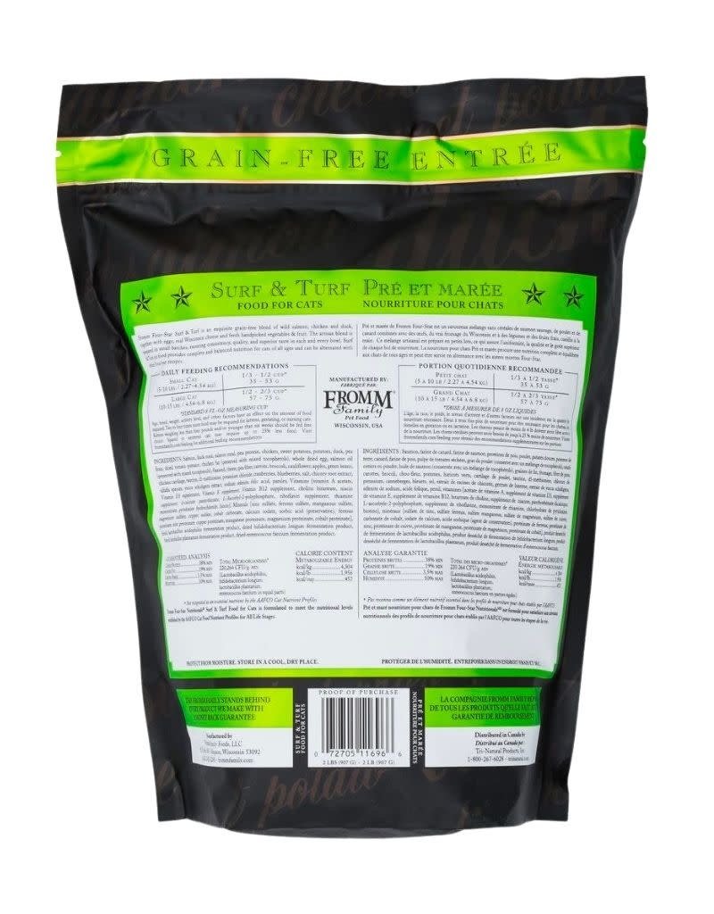 FROMM 4 STAR GrainFree Surf & Turf Dry Cat Food The Fish & Bone