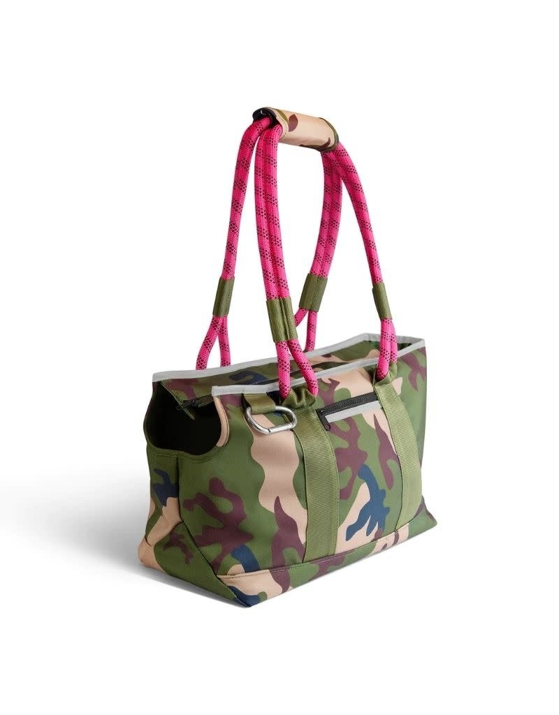 Roverlund ROVERLUND Out and About Pet Tote Camo and Magenta S