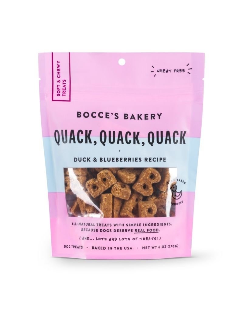 Bocces Bakery BOCCE'S Soft and Chewy Quack Quack Dog Treat 6OZ