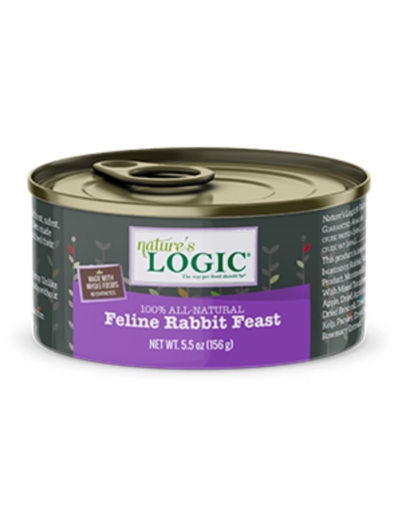 NATURE'S LOGIC NATURE'S LOGIC Rabbit Canned Cat Food 5.5oz CASE/24
