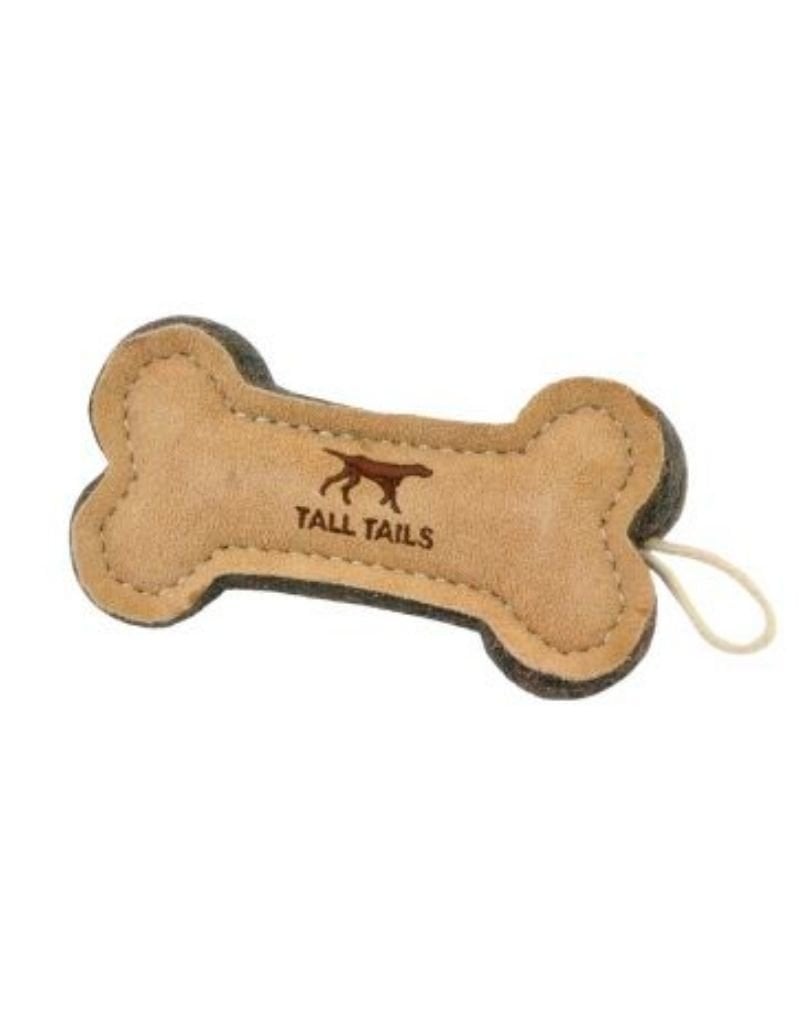 Tall Tails TALL TAILS Natural Leather Dog Bone 6 IN