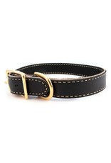 Auburn Leathercrafters Lake Country Stitched Leather Collar Black